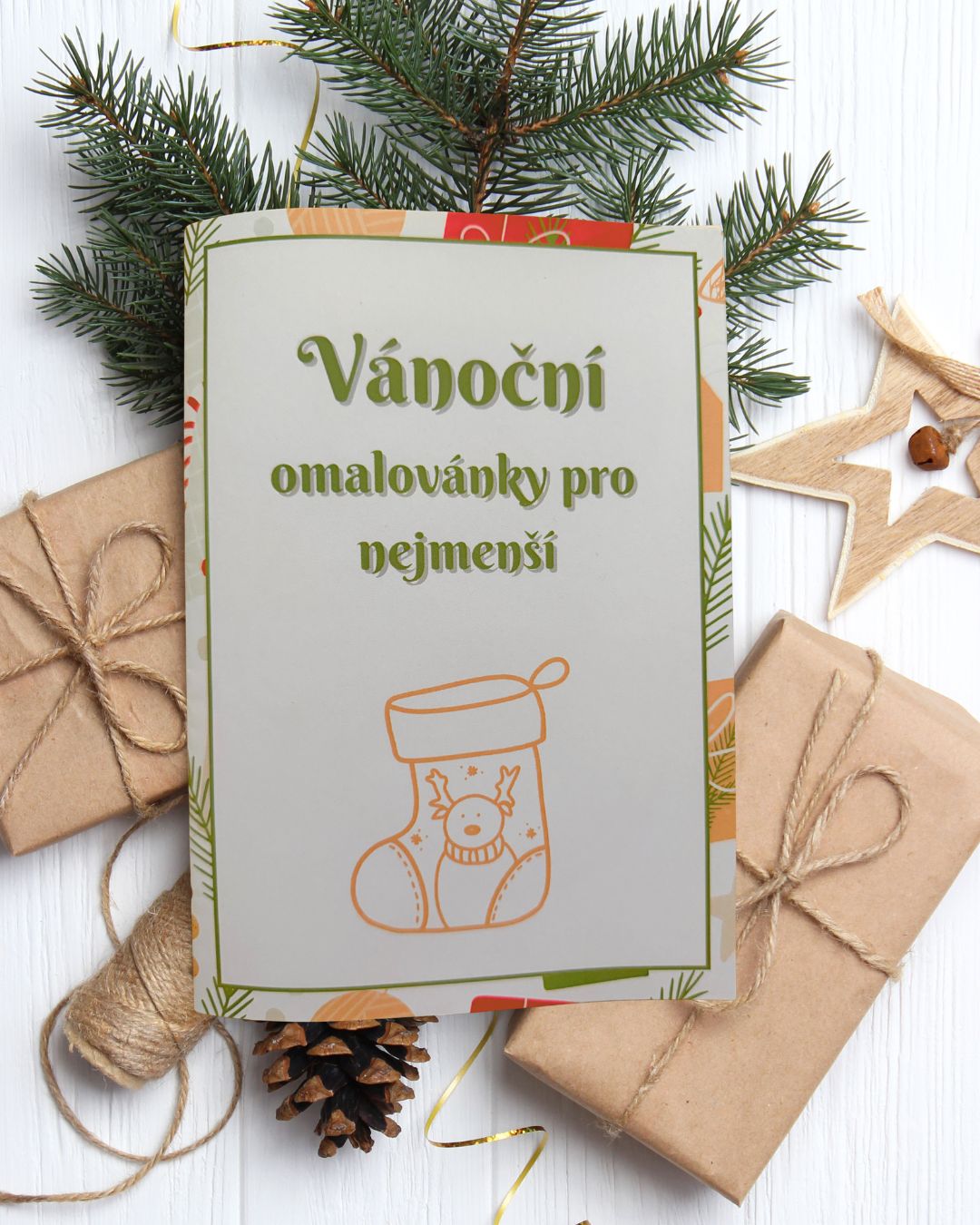 Vánoční omalovánky pro nejmenší