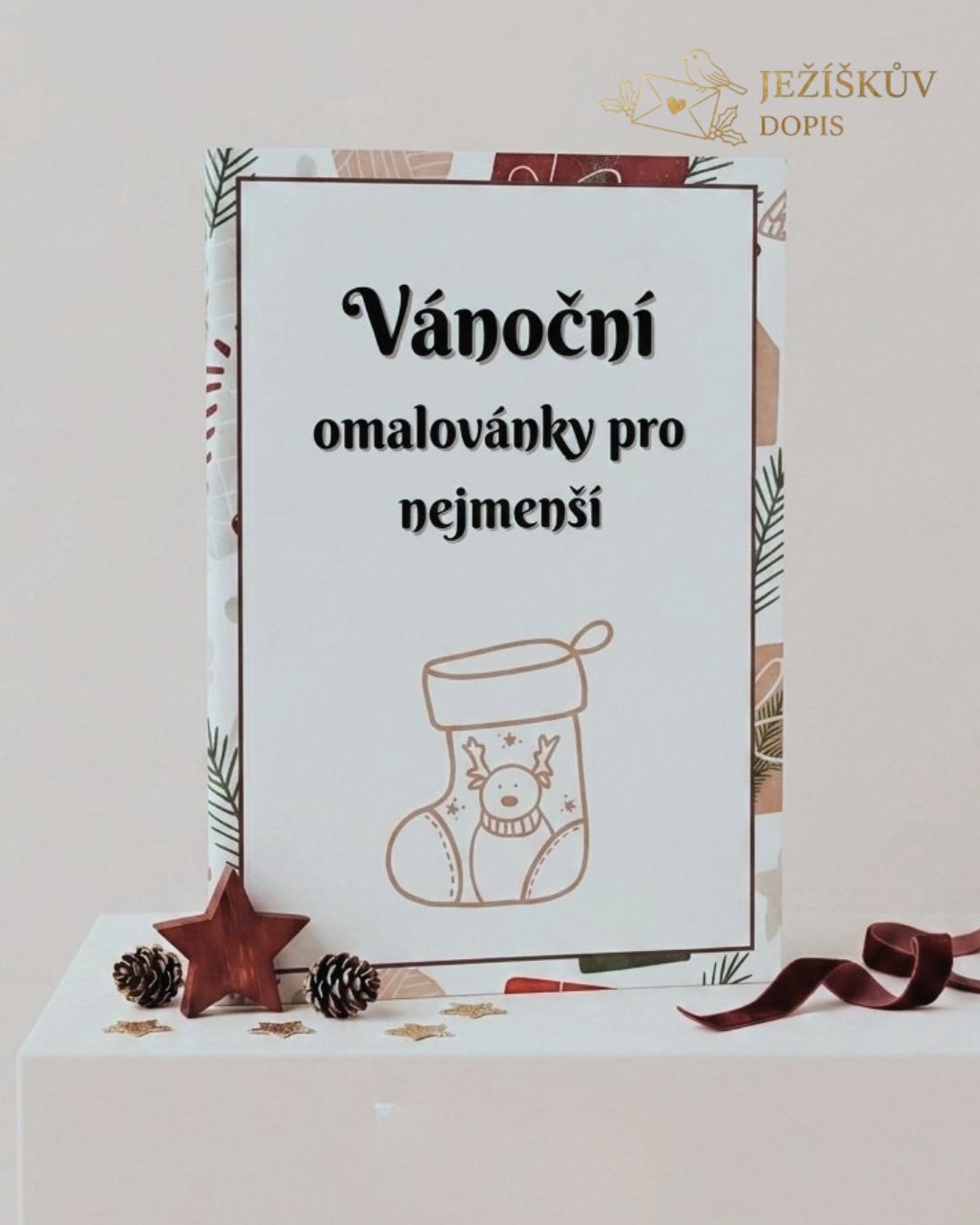Vánoční omalovánky pro nejmenší