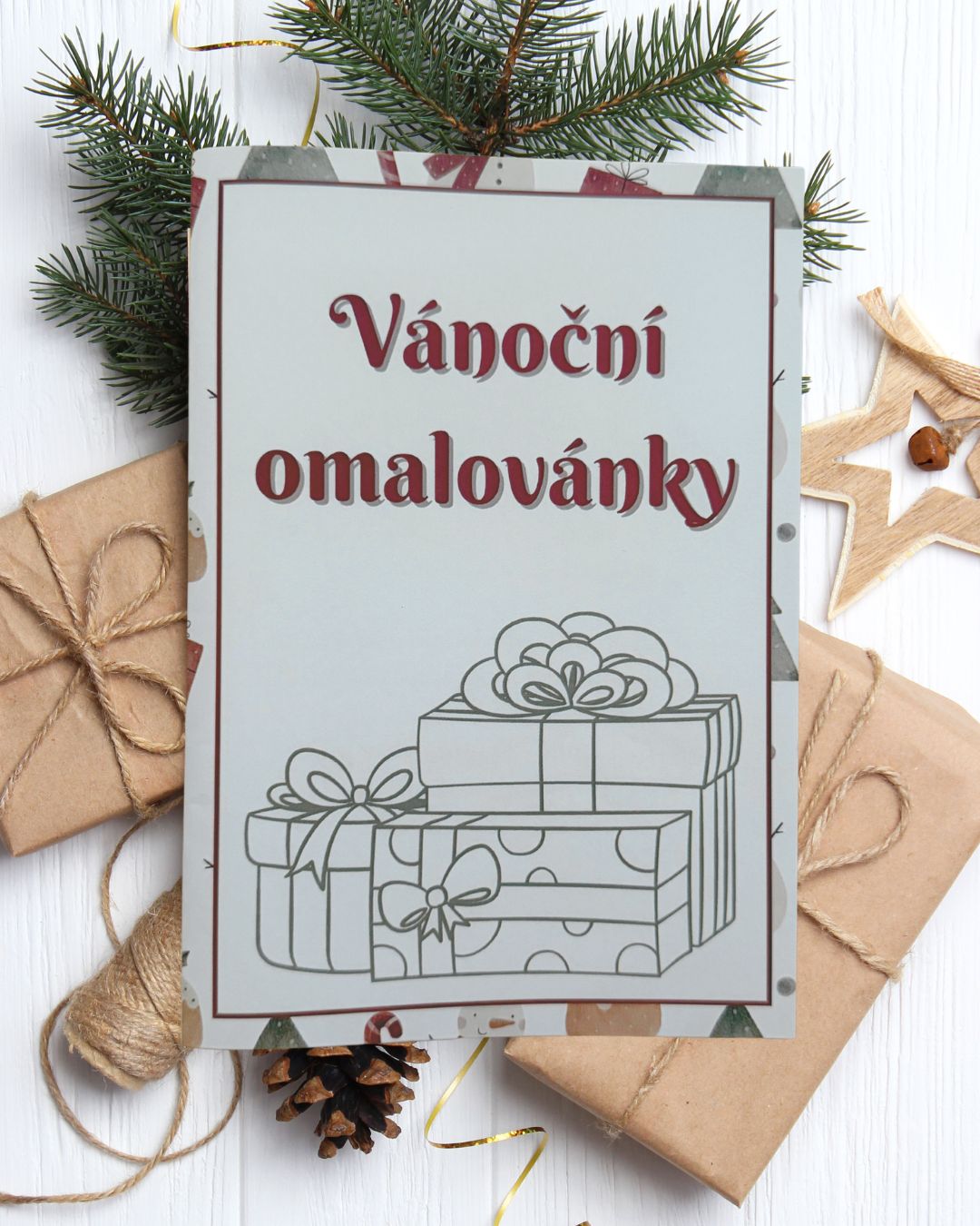 Vánoční omalovánky